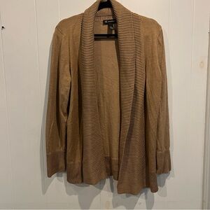 INC Macy’s Brown/Tan Cardigan Gently Used Size XL